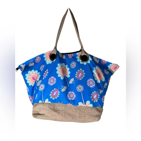 Peter Millar Large Floral Travel or Beach  Tote Bag - Picture 2 of 16